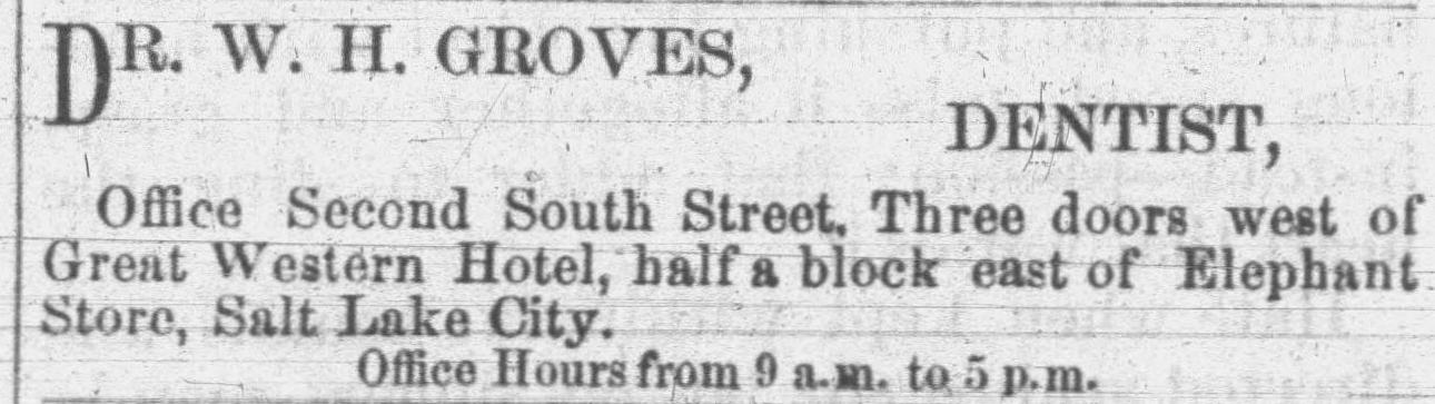 An advertisement by from the 1873-03-01 issue of the Woman's Exponent